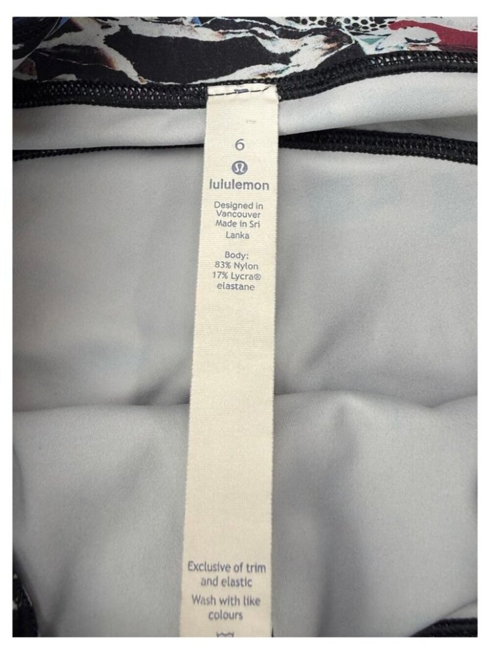 Lululemon Break Free Crop 17” Culture Clash Starlight Black - Picture 4 of 7